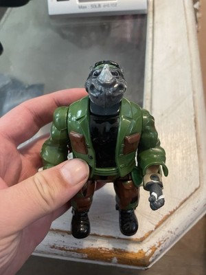 1992 TMNT Mutatin' Rocksteady Playmates Toys Teenage Mutant Ninja Turtles 
