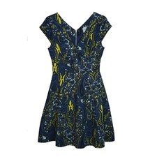 Plenty Tracy Reese Melanie Blue Paisley Print Floral Fit and Flare Dress Size 4P