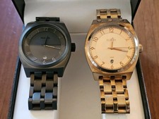 Nixon The Monopoly 40mm Watch Pair - Rare All Black & All Rosegold (& dial)