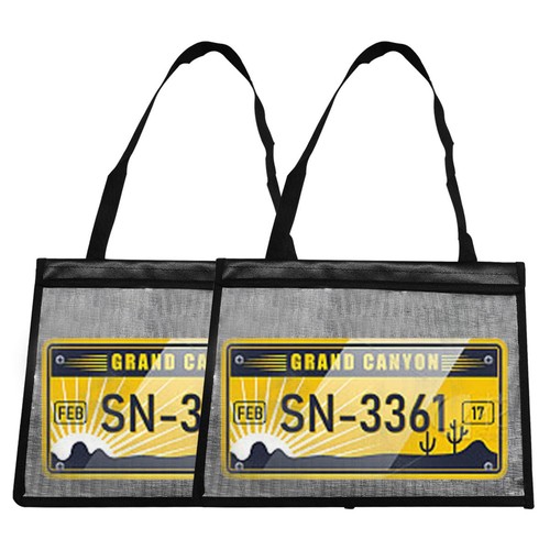 Text Drive Tag 2x Clear License Plate Holder Waterproof Hanging Strap Dealer Test ...
