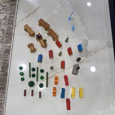 Vintage Wood Train Set