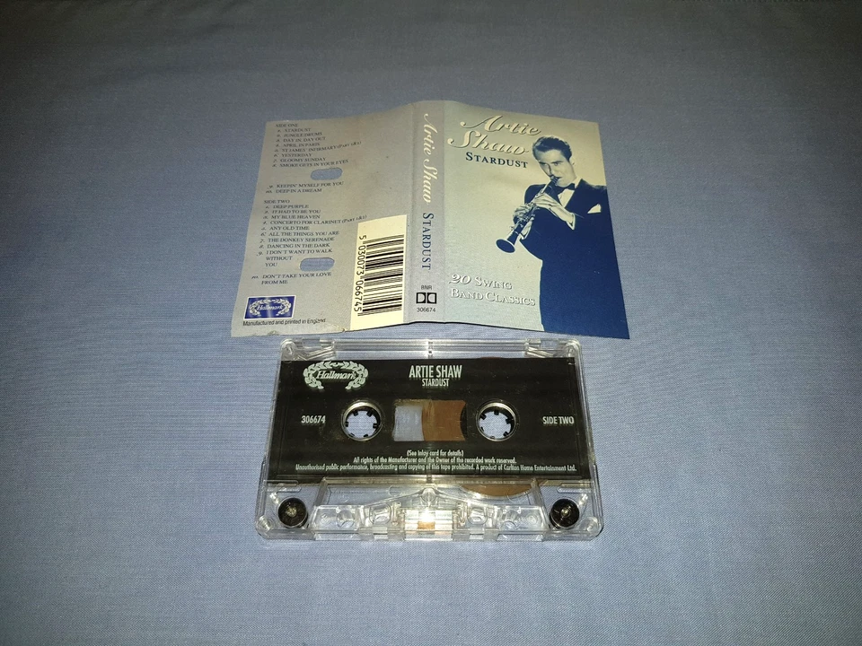 ARTIE SHAW STARDUST 20 SWING BAND CLASSICS CASSETTE TAPE ALBUM - Image 2 of 2