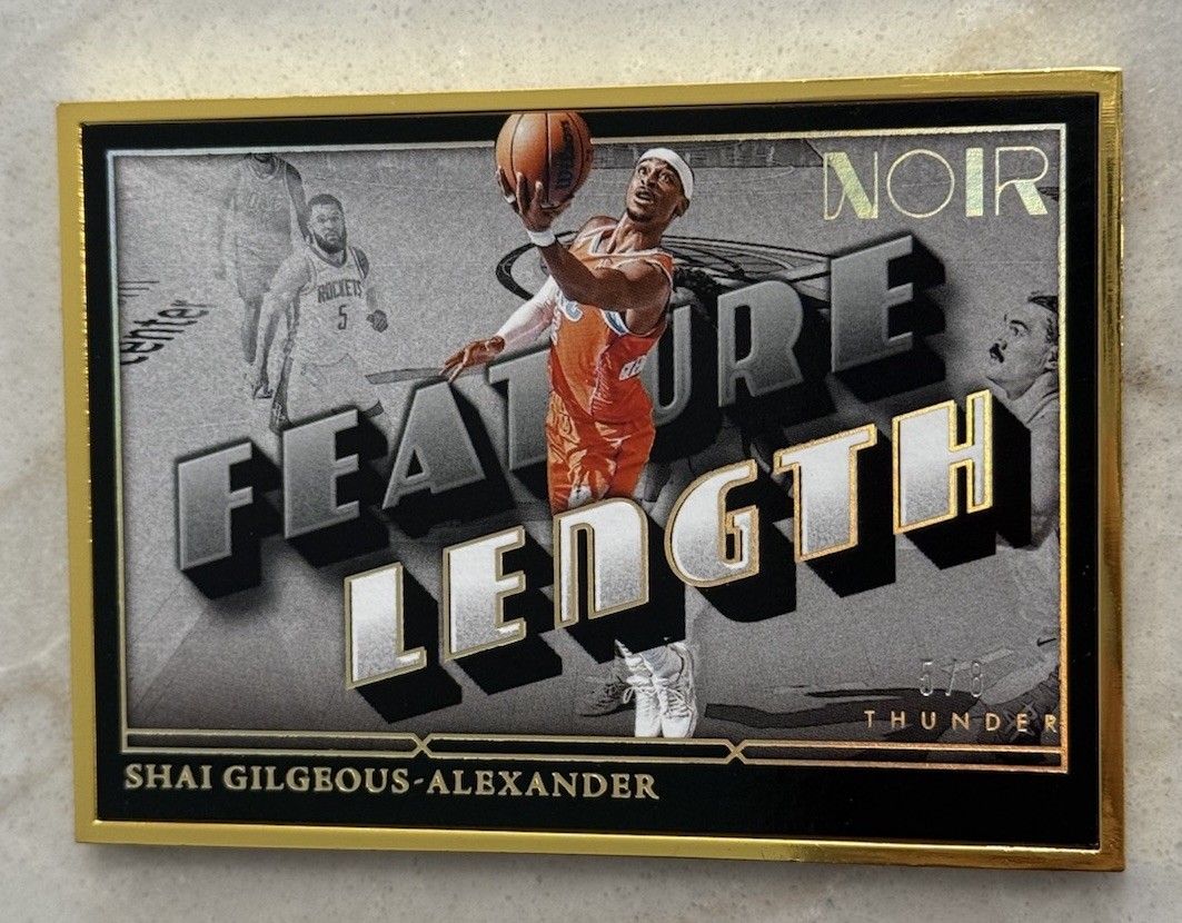 Shai Gilgeous-Alexander 2024 Noir #255 Feature Length /25 Price