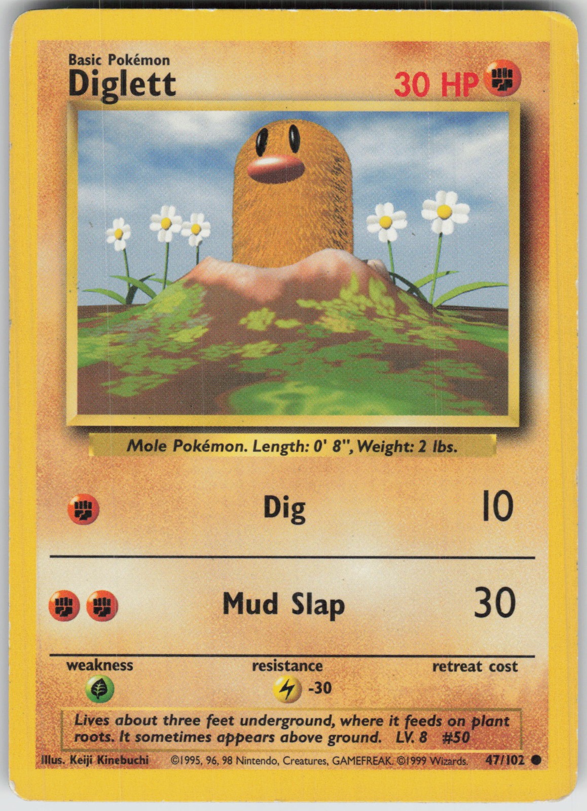 Diglett Common Base Set 047/102 MP