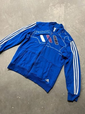 Adidas Graphic Full Zip Track Jacket Blue Size L