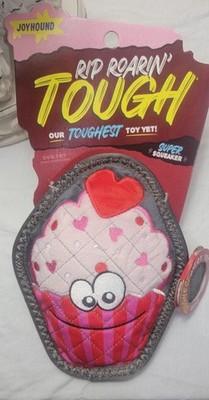 Joyhound Rip Roarin Tough Dog Toy Cupcake Plush Squeaky Durable Pet Toy New  | eBay