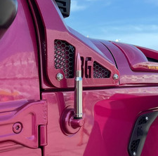 Chrome And Pink Bullet Antenna For Jeep Wrangler Gladiator Renegade Compass