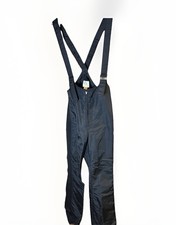 Vintage 70s Roffe skiwear Black Snow Ski Bib Bibs Pants Overalls Snow Suit M USA