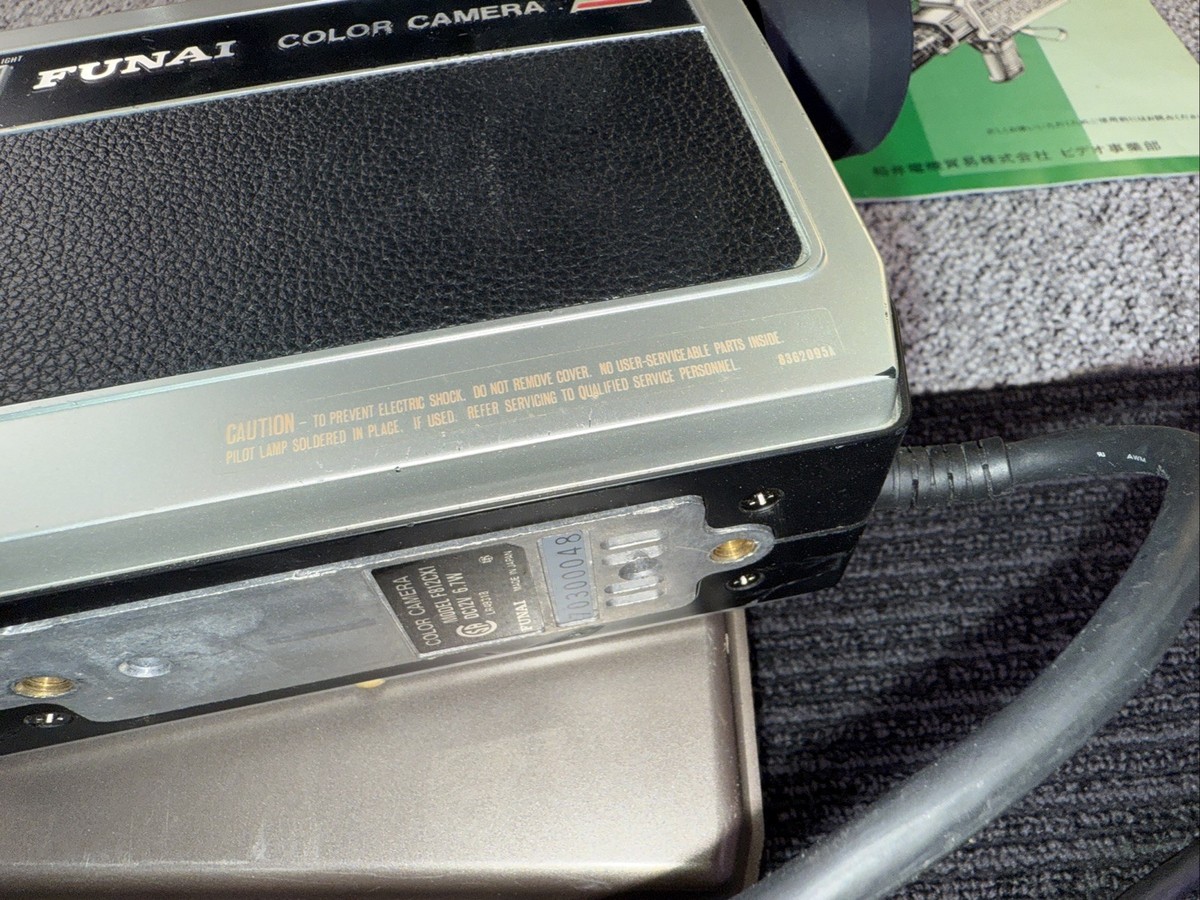 vintage Funai F-812 Video Cassette Recorder & Color Camera F812cx1
