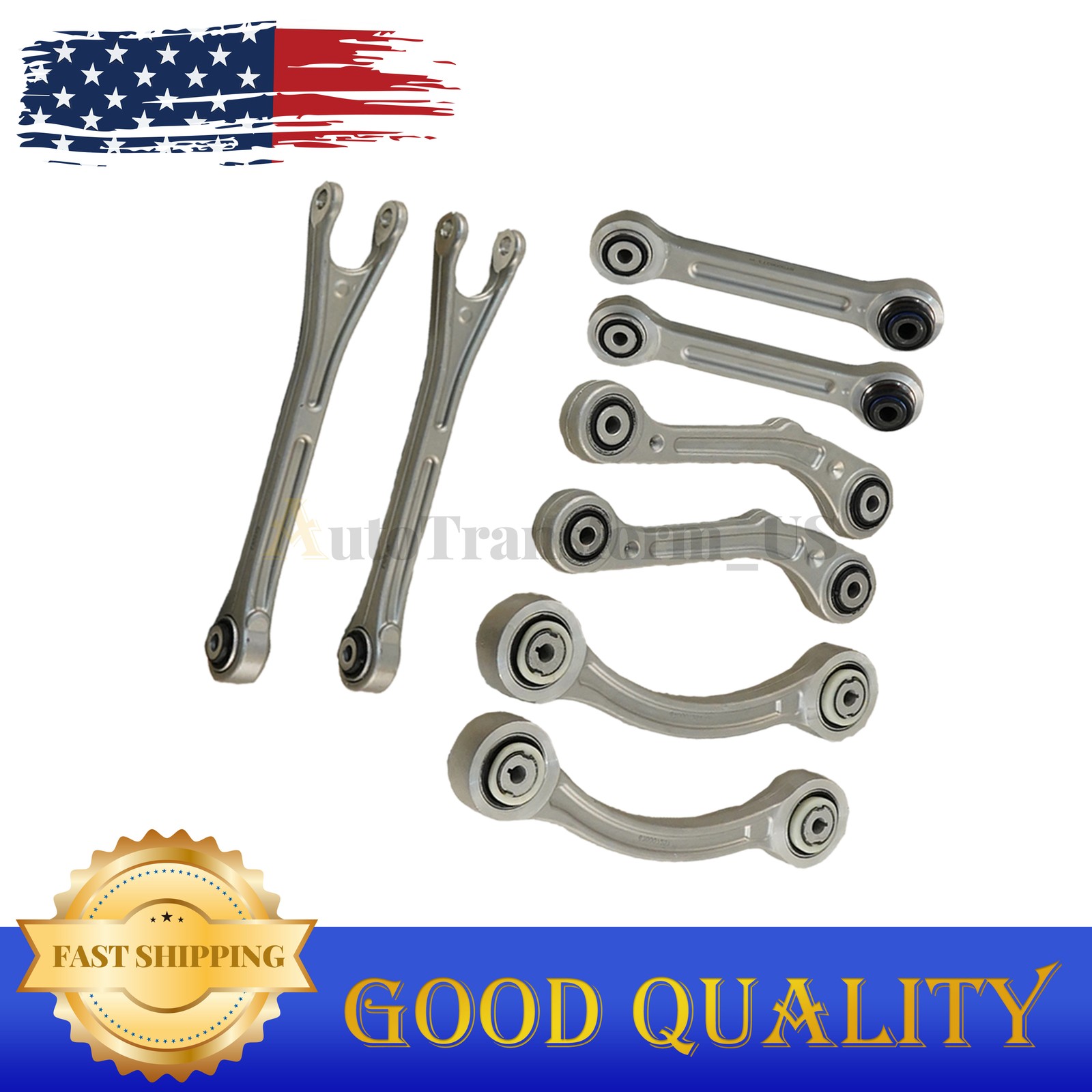 8PCS Fits Maserati Ghibli Quattroporte 14-16 Rear Suspension Control Arm Set US