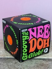 Schylling NeeDoh Groovy Glob Orange Squishy Sensory Stress Ball-NEW