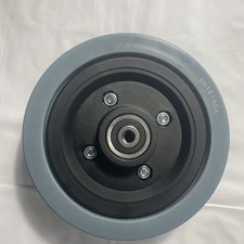 F-9. 6"X2" Flat-Free Caster Wheel Assembly with Gray Tire for Jazzy Power Chairs