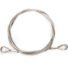 Alfa Logistik Drahtseil Edelstahl mit Kauschen 3-10mm - Edelstahlseil Set