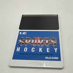 TV SPORTS HOCKEY &bull; PC Engine Game + Manual (1993) Complete &bull; Ice Hockey Hucard