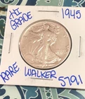1945 Walking Liberty Half Dollar AU Maybe Uncirculated 50c Coin C306