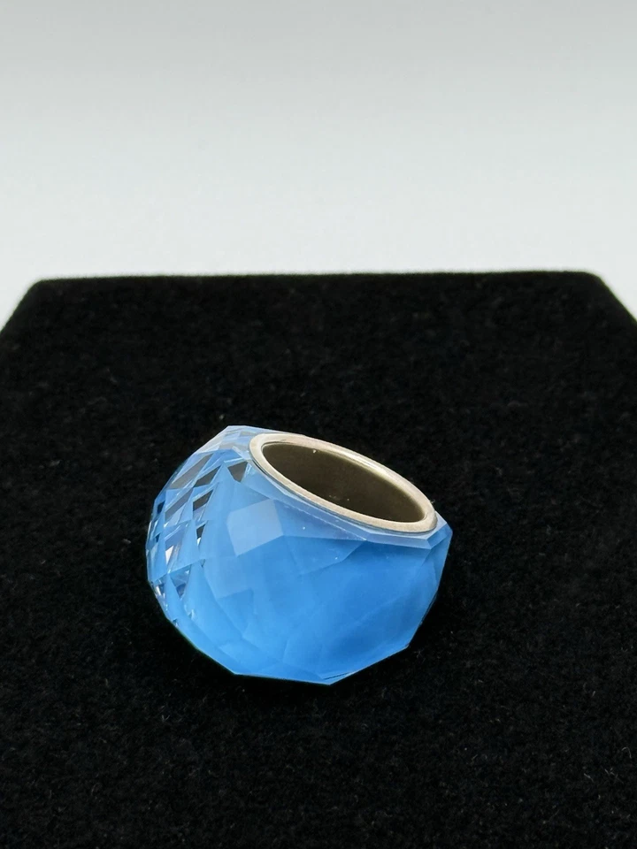 Swarovski Nirvana Azul Cristal Facetado Grueso Cúpula Forma Talla 5.25 Foto 2 de 4