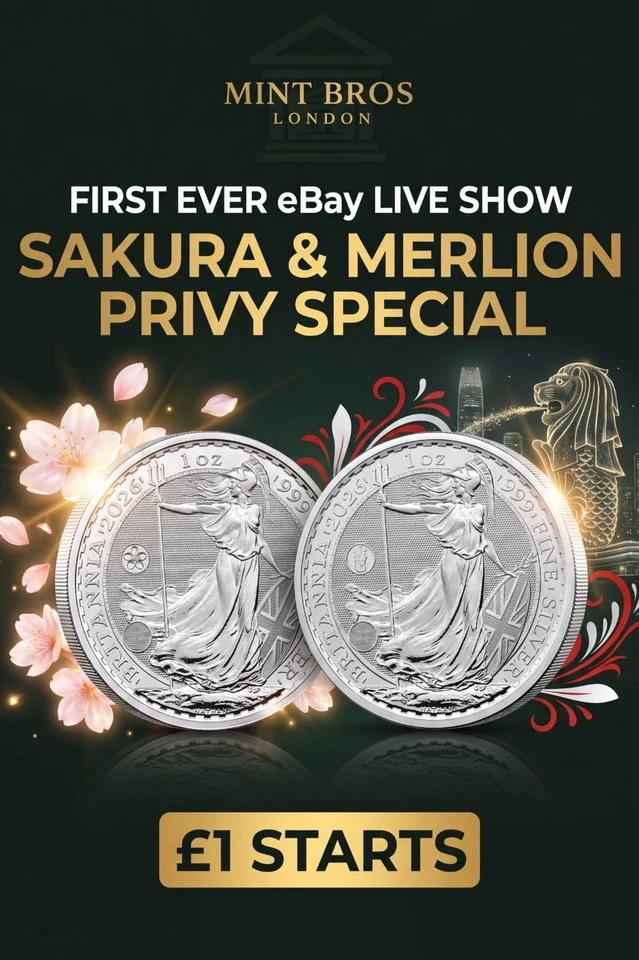 SAKURA & MERLION BRITANNIA SPECIAL | £1 STARTS! FIRST EVER EBAY LIVE!