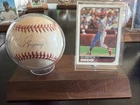 Ken Griffey Sr Signed Baseball (NO COA) Cincinnati Reds w/ Stand