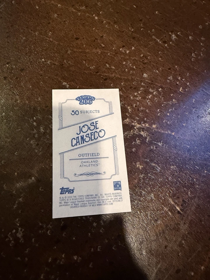 2020 Topps 206 Series 5 - Jose Canseco #19 - Image 2 of 2