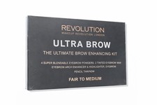 Image of Makeup Revolution Ultra Brow Enhancing Kit – Fair to Medium (Complete Brow Set)