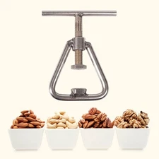 Nut Cracker Tool Black Walnut Cracker Rotate Stainless Steel Pecan Nutcracker
