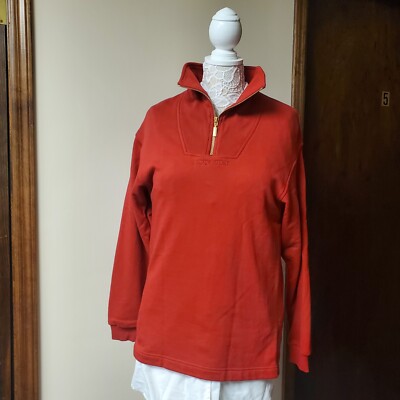 Escada Sport Classic Red Sweatshirt Pullover Jacket