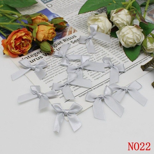 Ribbon Bows Small Satin Flower DIY Craft Decoration Sewing Garment Accessories - Picture 32 of 40
