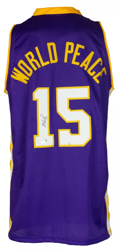 Adidas Authentic Metta World Peace Ron Artest Lakers Jersey