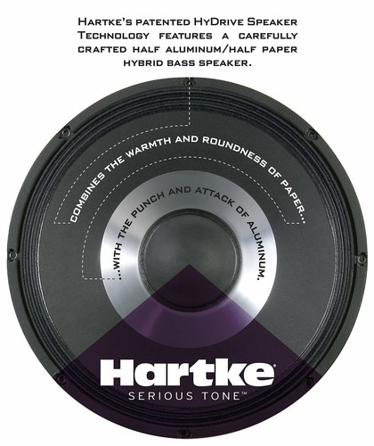 Hartke HD50 50-Watt HyDrive 10" Combo Electric Bass Guitar Amplifier - Picture 4 of 4