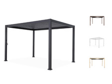 Pergola Bioclimatique 3 x 4 M Lames Orientables Structure d'Ombrage Aluminium FR
