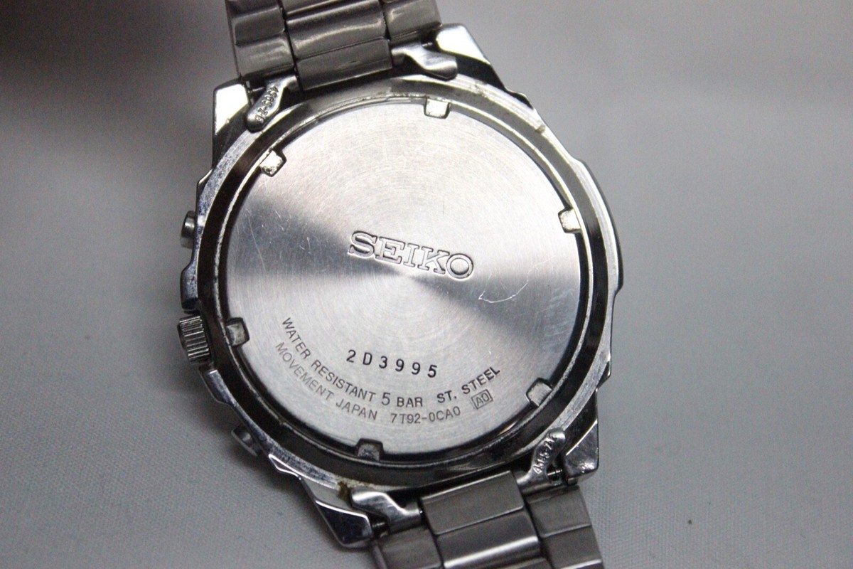 Seiko 7T92-0CA0 Chronograph Quartz Men's watch | eBay