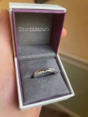 Beaverbrooks Woman's Platinum Diamond Wedding Round Brilliant Ring