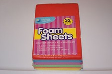 New 32 Rainbow Rectangle Sheet Kids Craft Project Teacher Foam FREE SHIPP BCR