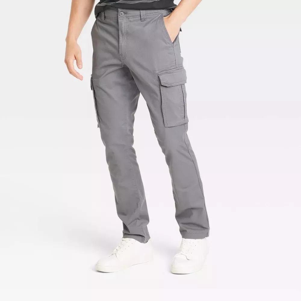 Valentino Grey Six Pocket Cargo Pants Valentino