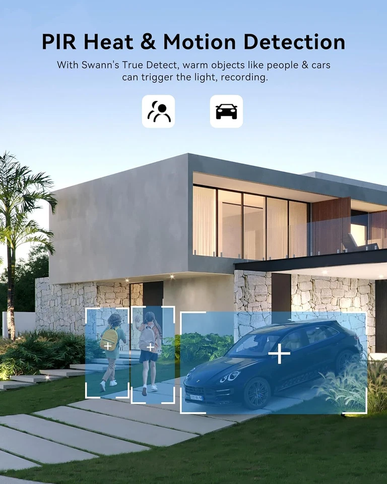 Swann Master Series Home 8-Channel 4-Camera 4K UHD Indoor/Outdoor PoE Wired, - Image 4 of 4