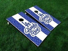 LA Dodgers LA Bleeds Blue Cornhole Board Decal Wrap Skin Qty 1 24.25" x 48.25"