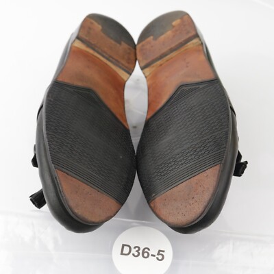 VTG Johnston Murphy Mens Loafer Size 7.5 M Black Leather Moc  display picture 1