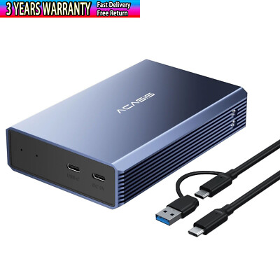 Acasis EC-7252 2 Bay HDD Enclosure Hard Drive Case for 12TB & 2.5'' SATA HHD SSD
