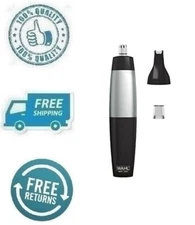 New Ear Nose Brow Wet Dry Facial Hair Precision Trimmer W/ Rotary Detail Head