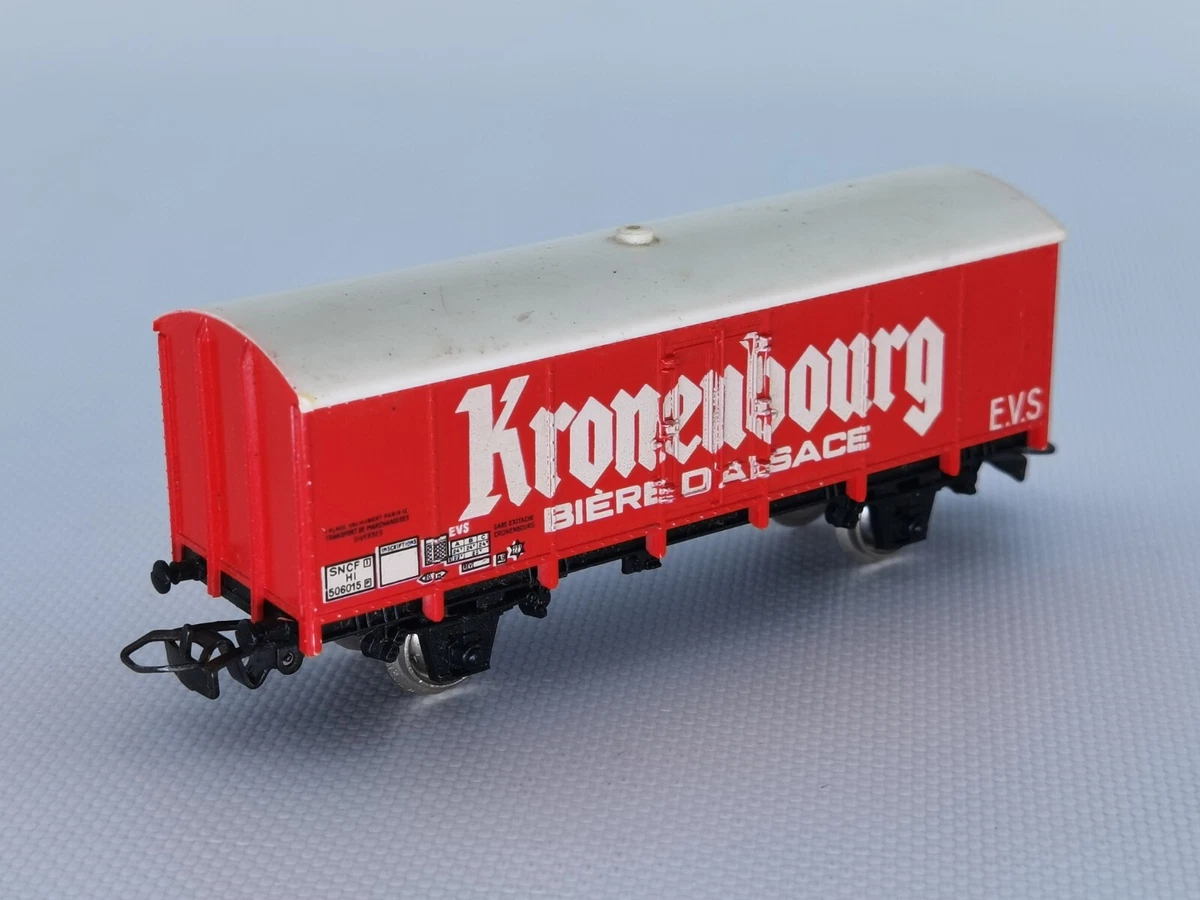 Wagon De Train Miniature Kronenbourg Par Jouef – Échelle 1/87 (HO) – Neuf Sous Blister Ref 6731