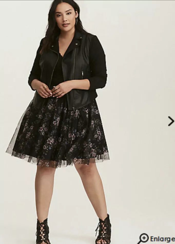 Multi colored top tulle skirt
