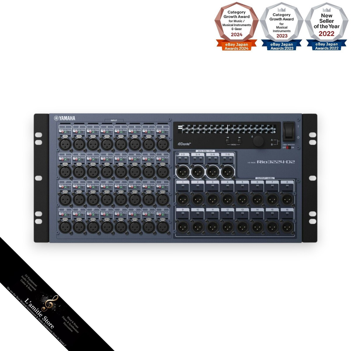 Rio3224-D I/Oラック Yamaha Rio3224-D3 I/O Rack - Trew Audio