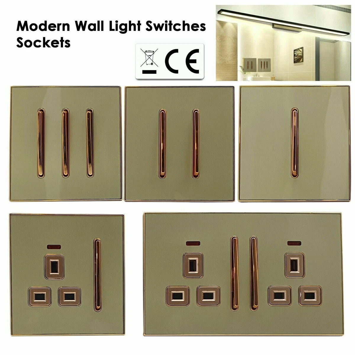 Decorative light store switches