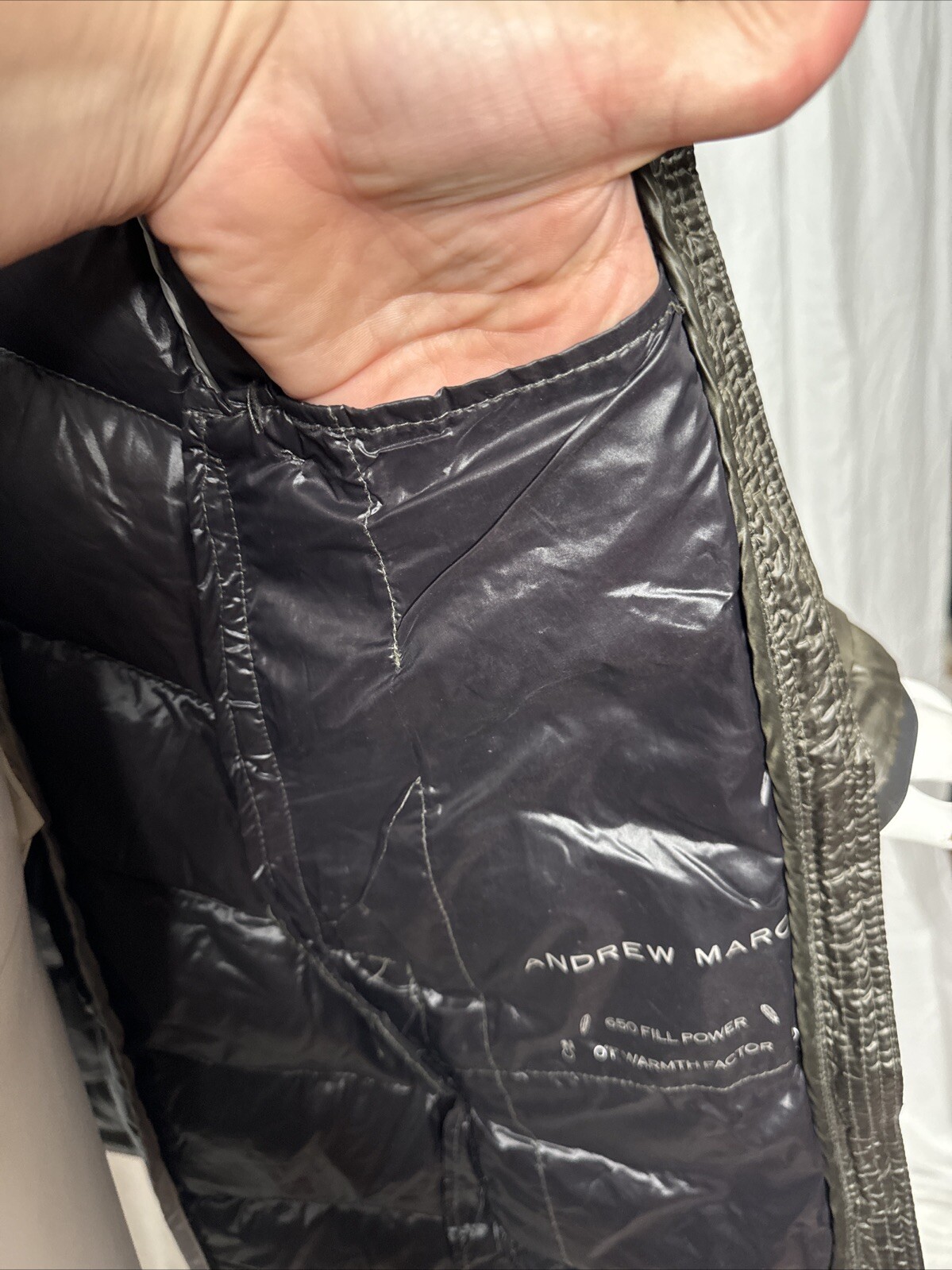 ANDREW MARK Packable Down Jacket S Premium 650 Fi… - image 11