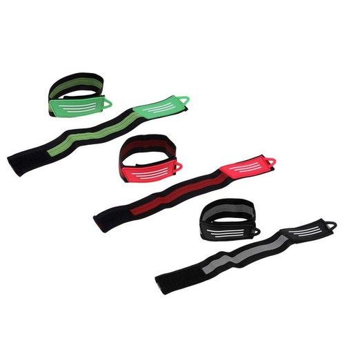 6 StüCk Hosenband Fahrra Reflektorband,Hosenklammer Fahrrad,GrüN