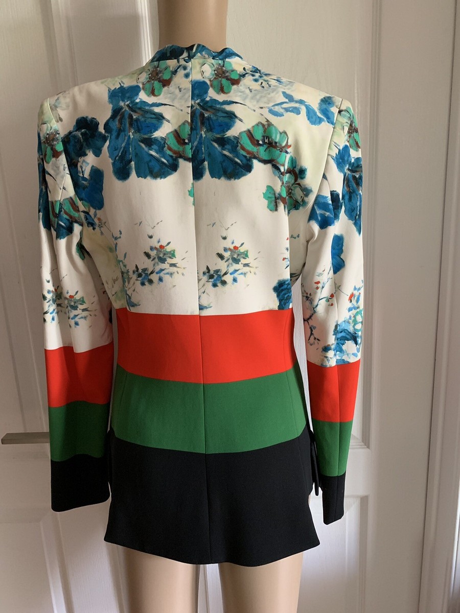 ジャケット ETRO Woman Jacket Multicolor WRCA0025AV599 X0892 ETRO Jacket 40 White Blue Floral Red Green Black Color