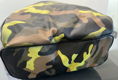 RARE Michael Kors  Jet Set Acid Lemon & Green Camo Backpack Michael Kors Jet Set Women main image 4