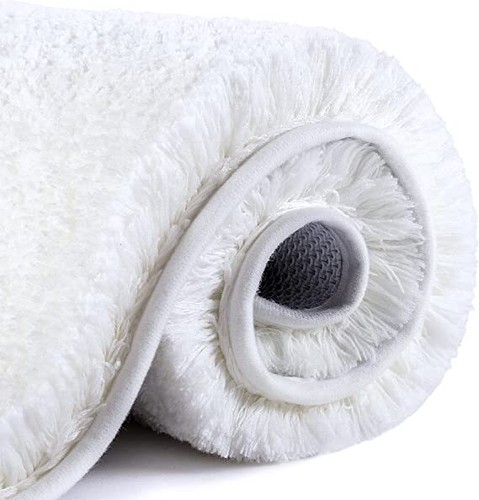 Alfombra de baño grande antideslizante alfombra peluda súper suave lavable colchoneta absorbente de baño - Imagen 27 de 34