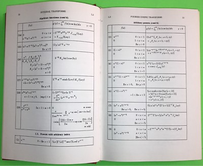 TABLES OF INTEGRAL TRANSFORMS VOL. 1, by Harry Bateman. 1954 | eBay