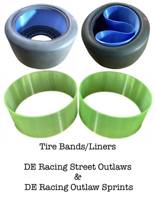 Rear Tire Band Set for DE Racing Outlaws and Outlaw Sprints